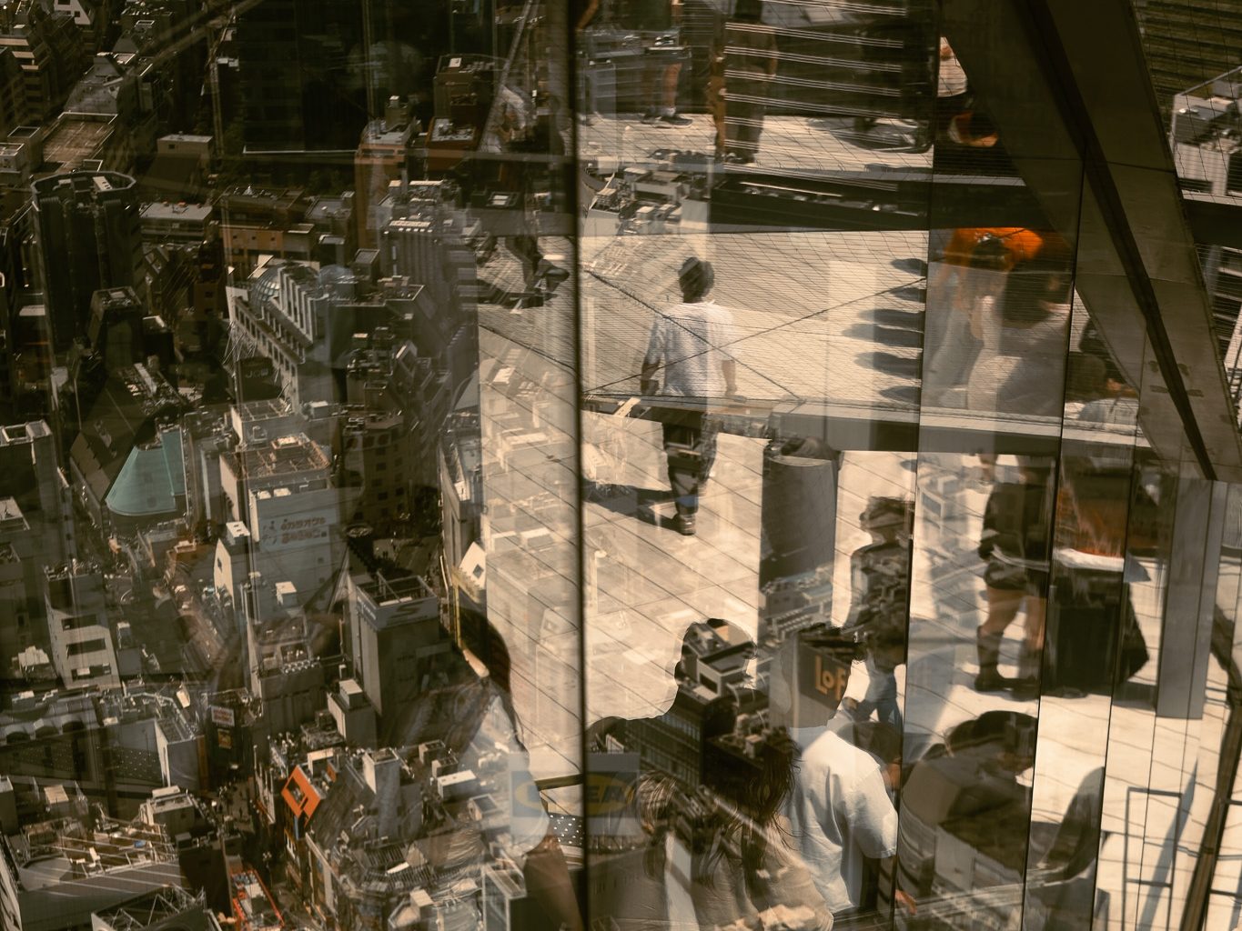 ViContrast abstract street photography in Shibuya Sky Japan