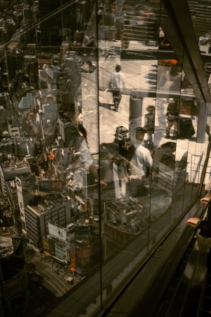 ViContrast abstract street photography in Shibuya Sky Japan